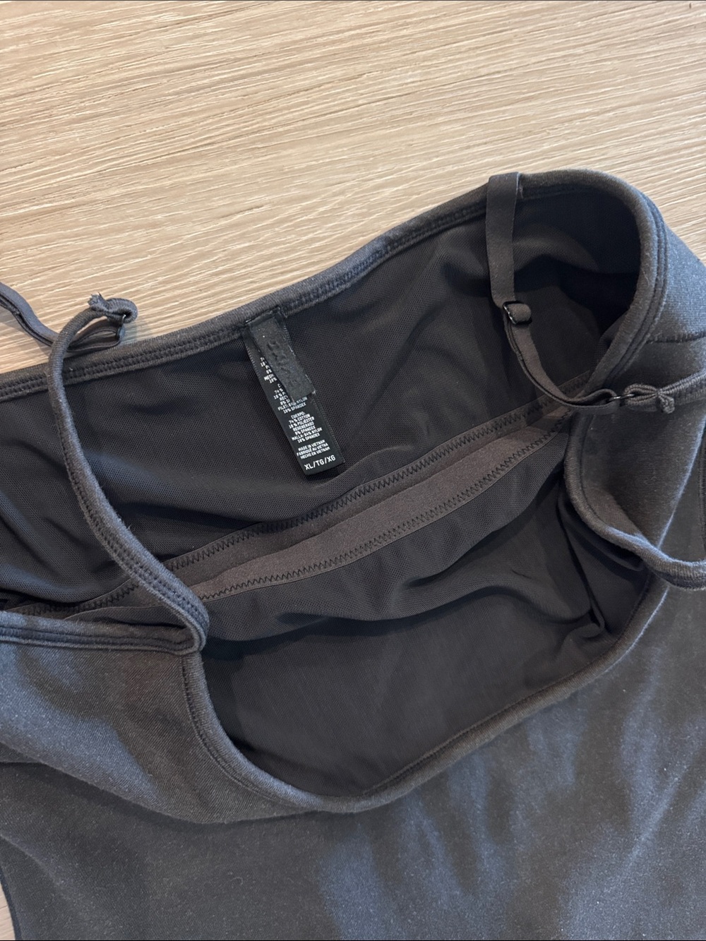 SKIMS Washed Black Slim-Strap Ribbed Jumpsuit - Picture 8 of 10
